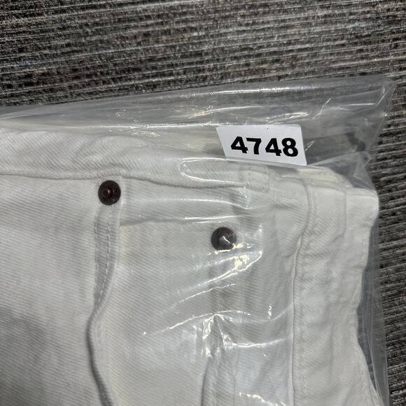 Abercrombie & Fitch Shorts Women's 32/14 White Dad Short High Rise Curve Love - Picture 9 of 9